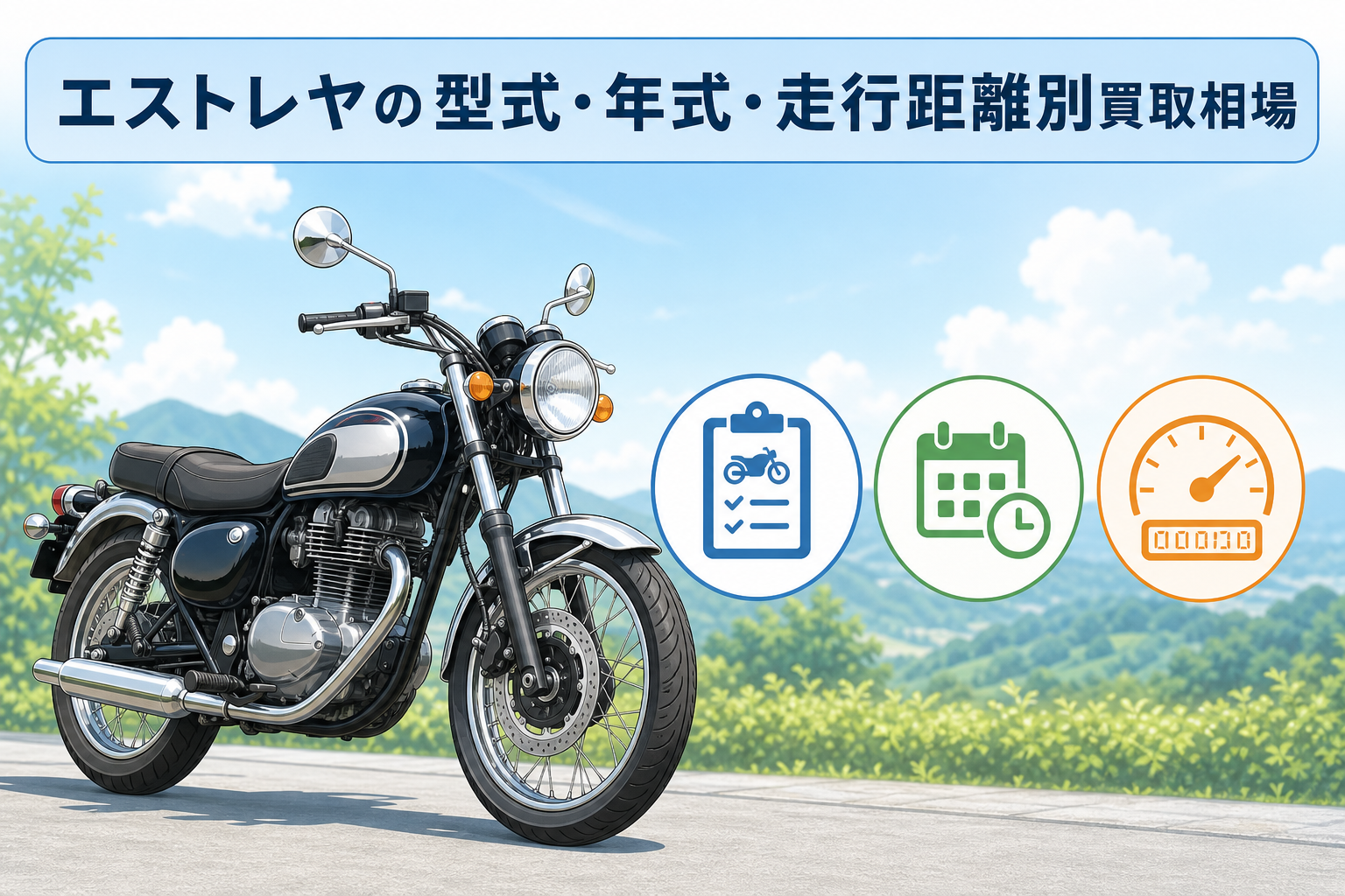 エストレヤの型式・年式・走行距離別買取相場