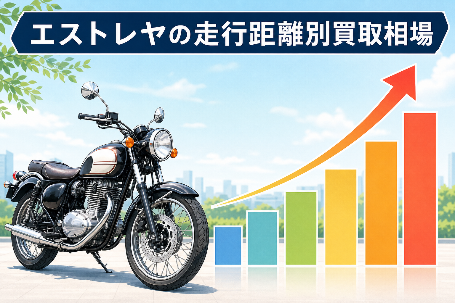 エストレヤの走行距離別買取相場