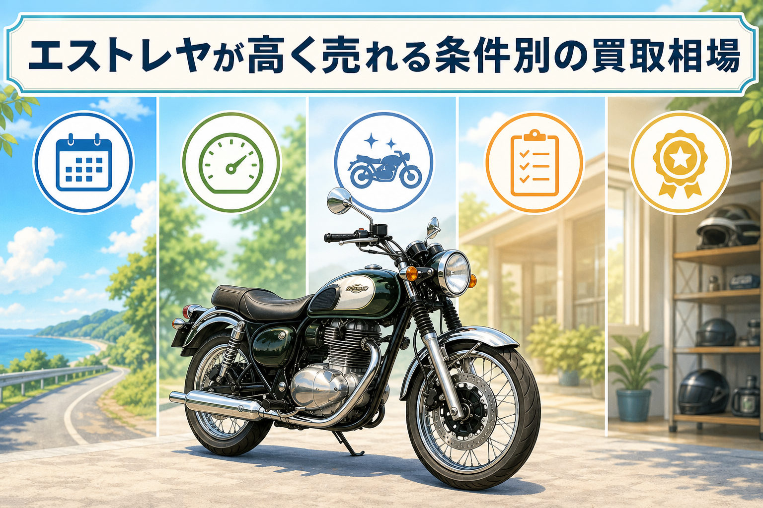 エストレヤが高く売れる条件別の買取相場