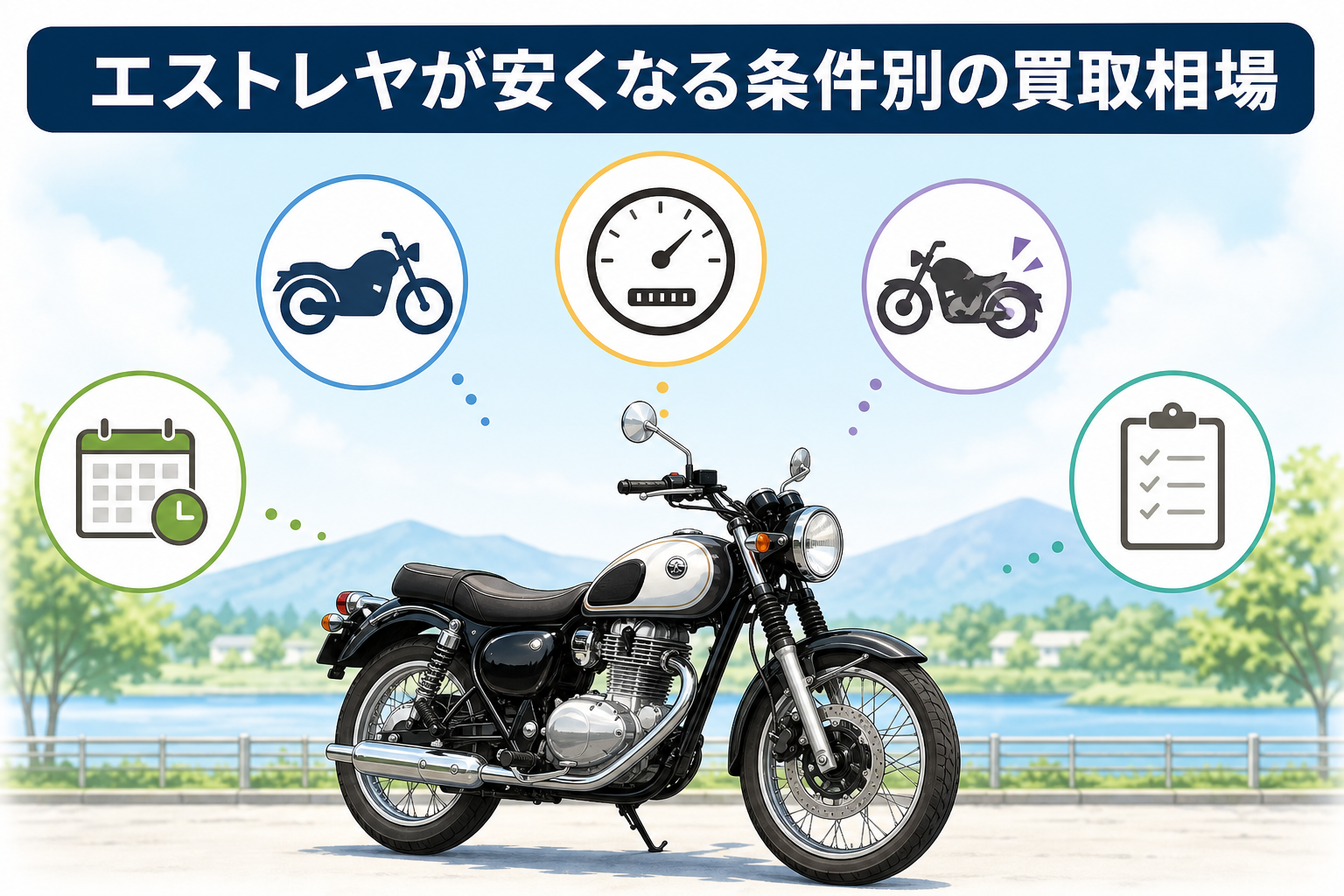 エストレヤが安くなる条件別の買取相場