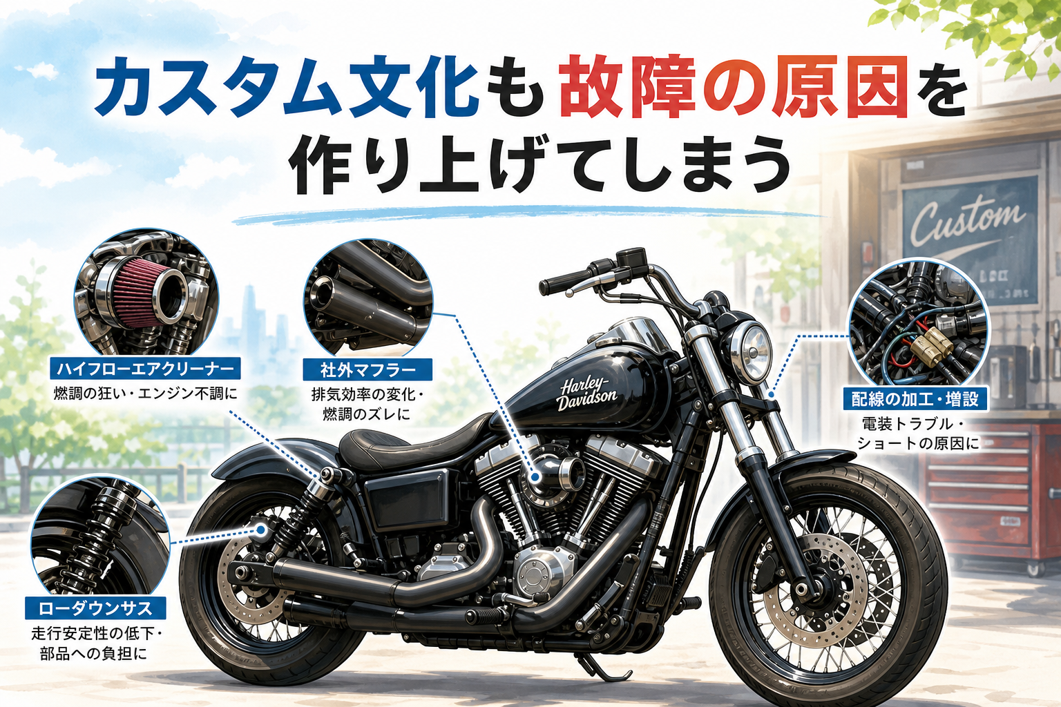 カスタム文化も故障の原因を作り上げてしまう
