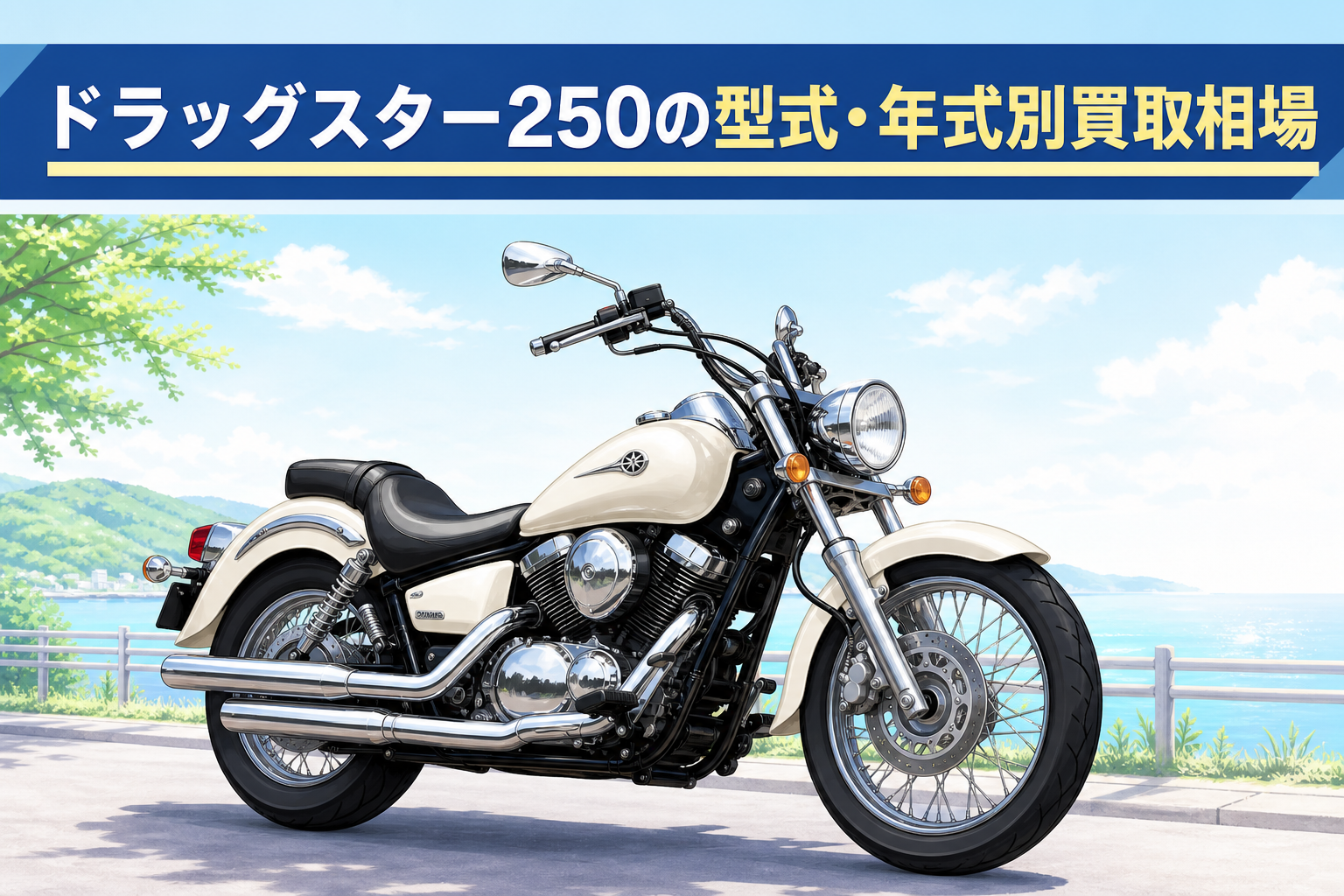 ドラッグスター250の型式・年式別買取相場