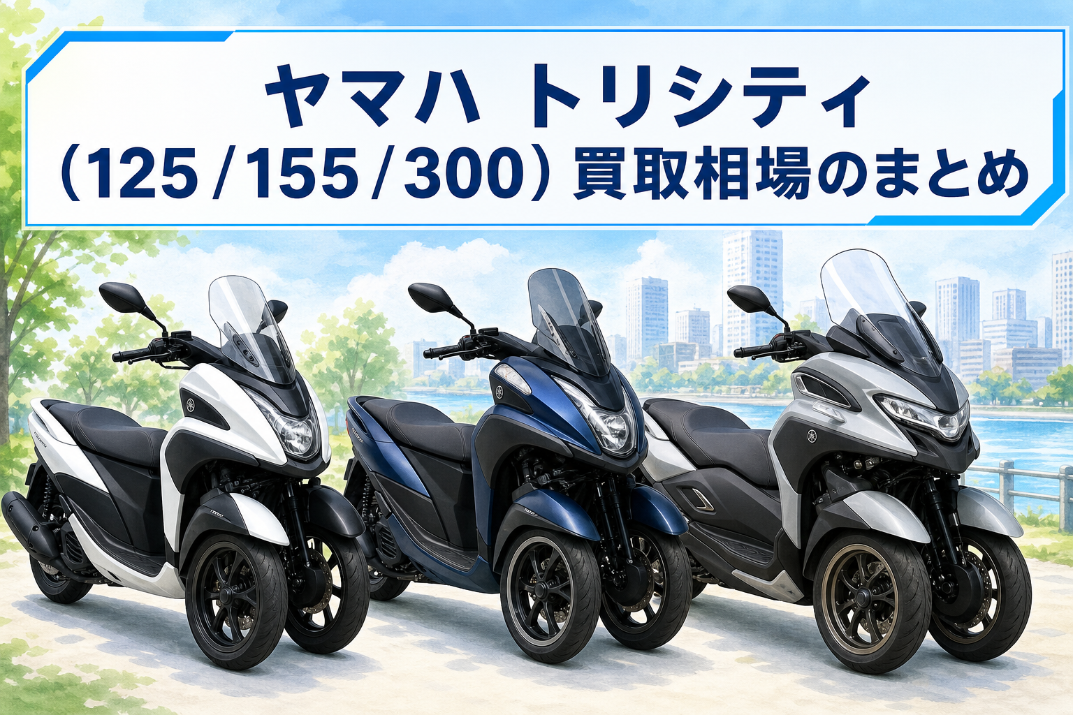 ヤマハ トリシティ（125 / 155 / 300）買取相場のまとめ