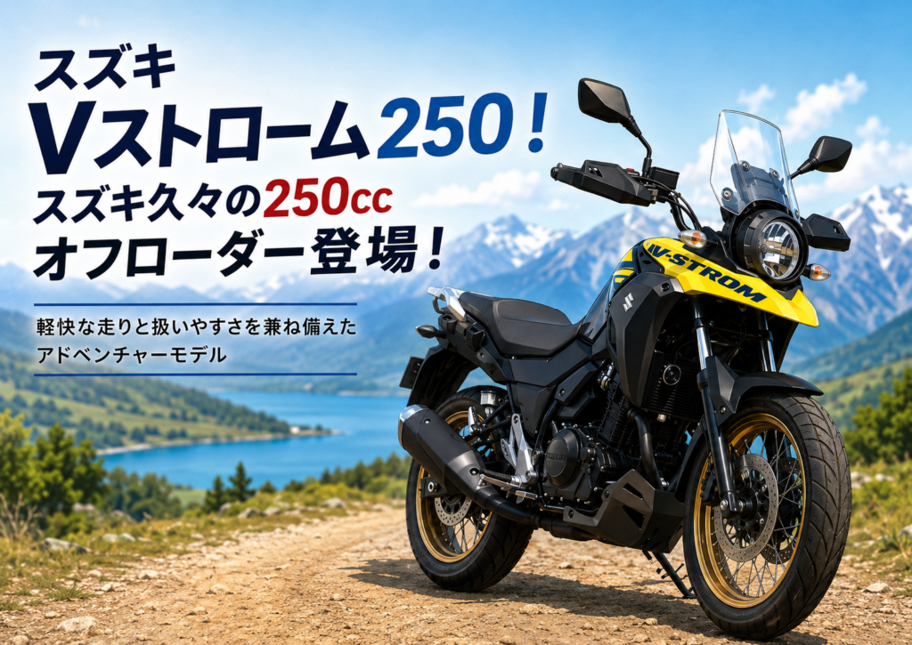 スズキ Vストローム250 ！スズキ久々の250ccオフローダー登場！