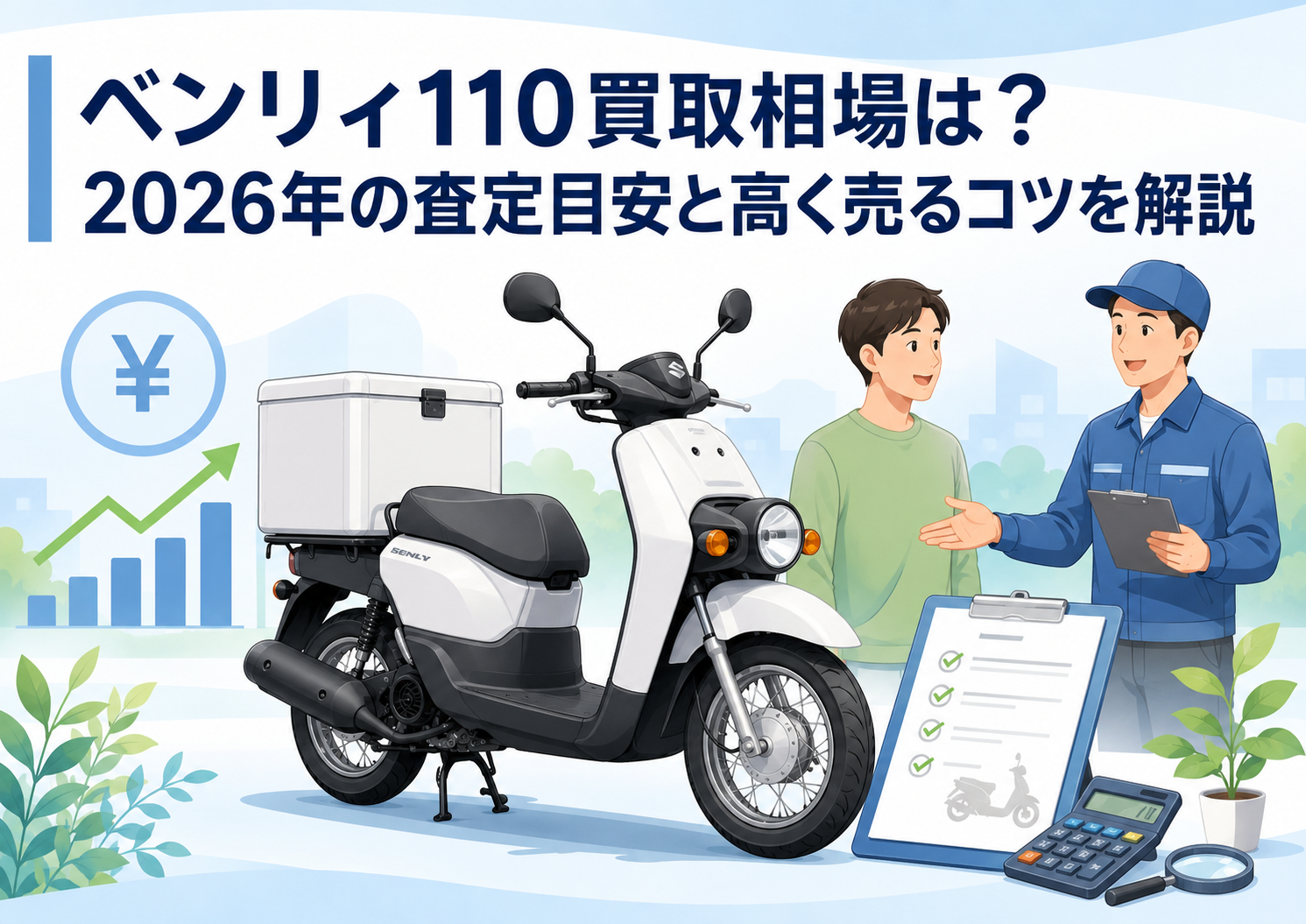 ベンリィ110買取相場は？2026年の査定目安と高く売るコツを解説