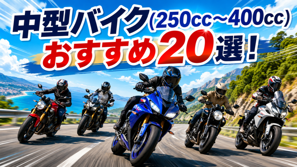 中型バイク(250cc～400cc)おすすめ20選！